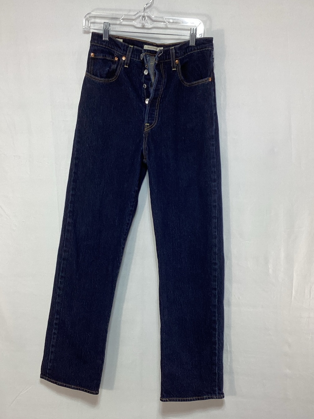 Levi's 28 Ribcage Straight button fly Blue Straight Jeans